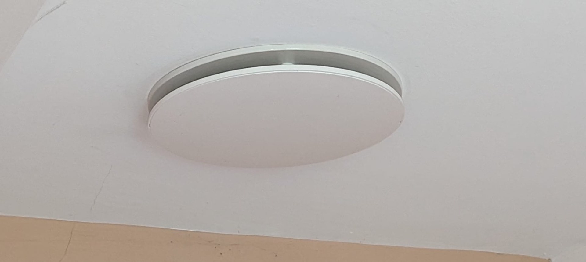 LED ceiling light installation